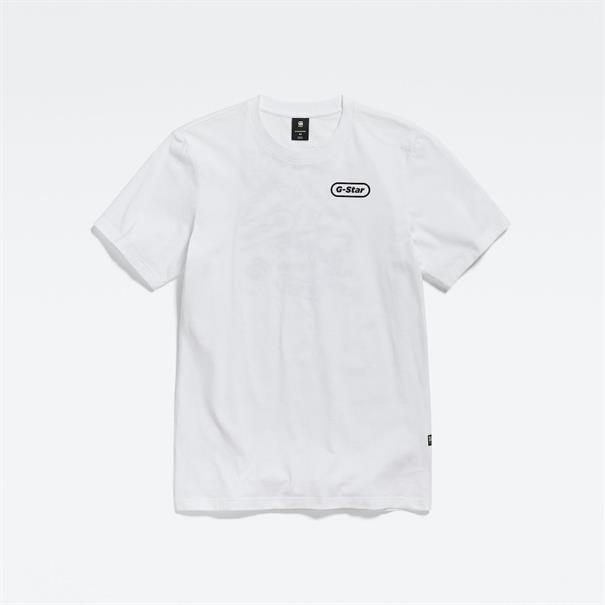 T-Shirt mit Backprint white