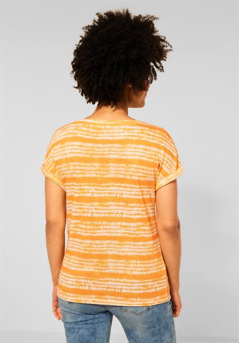 t-shirt-mit-batik-streifen-sunset-yellow