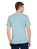 T-Shirt mit Bio-Baumwolle mit Textprint calm cloud blue