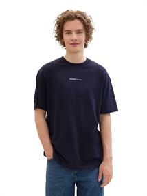 T-Shirt mit Bio-Baumwolle navy