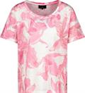T-Shirt mit Blumen pink smoothie gemustert