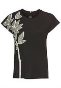 T-Shirt mit Blumenprint aus Baumwolle caviar flower placem
