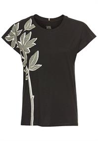 T-Shirt mit Blumenprint aus Baumwolle caviar flower placem