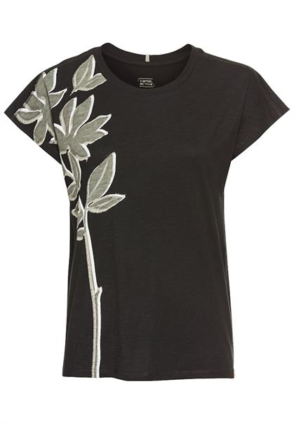 T-Shirt mit Blumenprint aus Baumwolle caviar flower placem