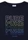T-Shirt mit Boat Neck und Frontprint urban dark blue
