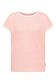T-Shirt mit Boat Neck und Streifen coral