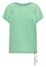 T-Shirt mit Boatneck und Mesh-Einsatz juicy lime
