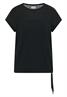 T-Shirt mit Boatneck und Mesh-Einsatz palm breeze green