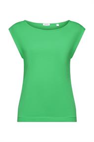 T-Shirt mit Bootausschnitt citrus green