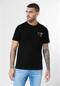 T-Shirt mit Brustprint black