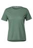 T-Shirt mit Brustprint raw salvia green