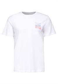 T-Shirt mit Brustprint white