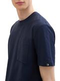 T-Shirt mit Brusttasche sky captain blue