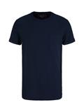 T-Shirt mit Brusttasche sky captain blue