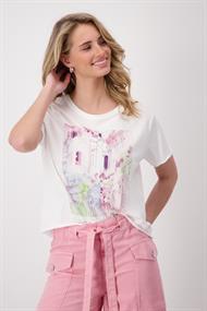 T Shirt mit City Print weiß