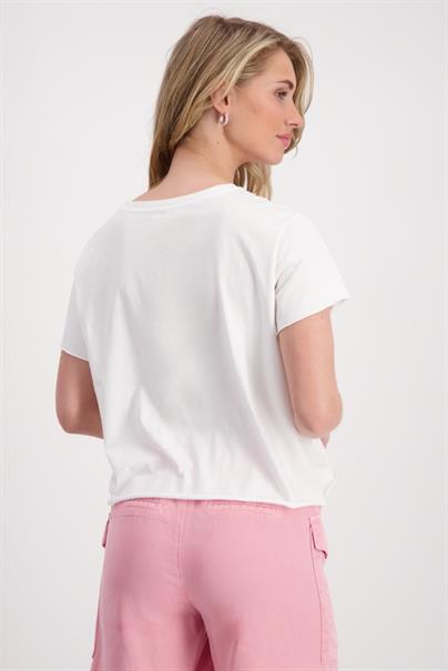 T Shirt mit City Print weiß