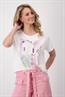 T Shirt mit City Print weiß