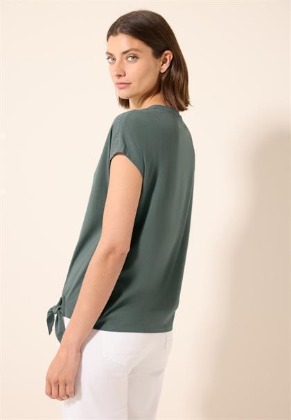 T-Shirt mit Dekosteinen dark balmy khaki