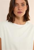 T-Shirt mit Dekosteinen vanilla white