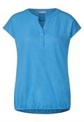 T-Shirt mit Elastiksaum splash blue