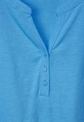 T-Shirt mit Elastiksaum splash blue