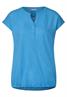 T-Shirt mit Elastiksaum splash blue