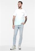 T-Shirt mit Farbverlauf light turquoise