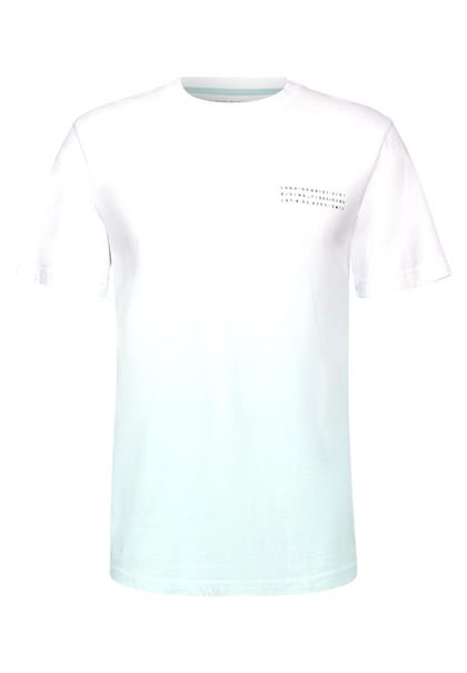 T-Shirt mit Farbverlauf light turquoise