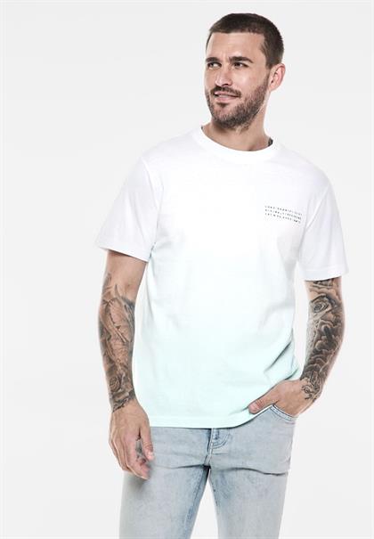 T-Shirt mit Farbverlauf light turquoise