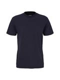 T-Shirt mit feinen Streifen sky captain blue