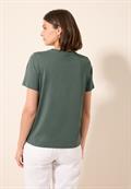 T-Shirt mit Folienprint dark balmy khaki