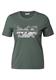 T-Shirt mit Folienprint dark balmy khaki