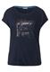 T-Shirt mit Folienprint deep blue