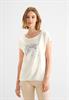 T-Shirt mit Folienprint off white