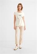 T-Shirt mit Folienprint off white