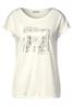 T-Shirt mit Folienprint off white