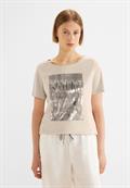 T-Shirt mit Folienprint smooth stone sand