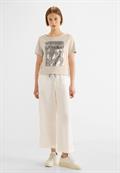 T-Shirt mit Folienprint smooth stone sand
