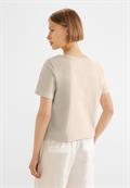 T-Shirt mit Folienprint smooth stone sand