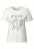 T-Shirt mit Folienprint vanilla white