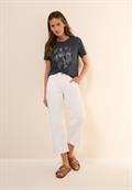 T-Shirt mit Folienprint volcanic grey