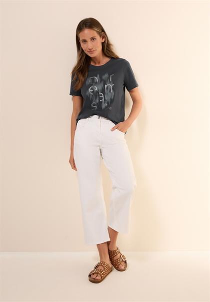 T-Shirt mit Folienprint volcanic grey
