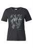 T-Shirt mit Folienprint volcanic grey