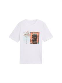T-Shirt mit Foto-Print white