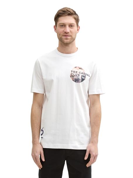T-Shirt mit Foto-Print white