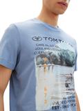 T-Shirt mit Fotoprint greyish mid blue