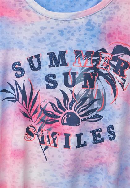 T-Shirt mit Fotoprint soft pink