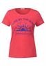 T-Shirt mit Fotoprint sunset coral