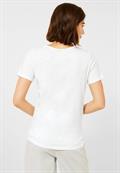 T-Shirt mit Fotoprint vanilla white