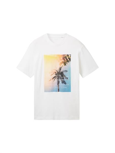 T-Shirt mit Fotoprint white